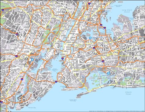 New York ZIP Code Map .